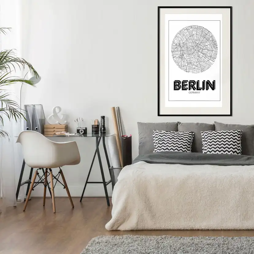 Poster Artgeist Affisch Retro Berlin