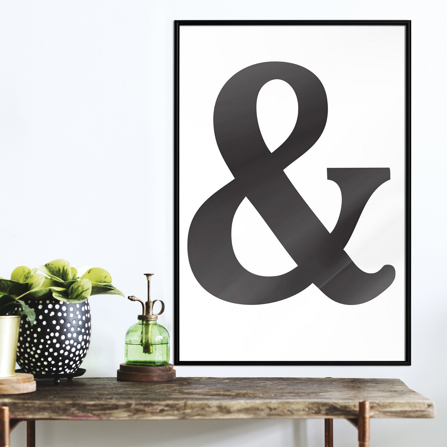 Poster Artgeist Affisch Black Ampersandem