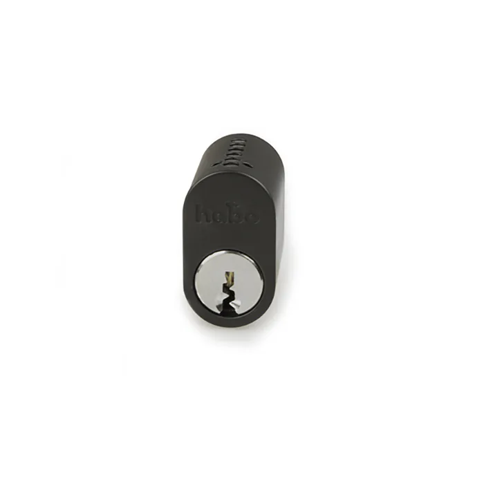 Låscylinder Habo Svart 6-stift Oval 2-pack för Ytterdörr