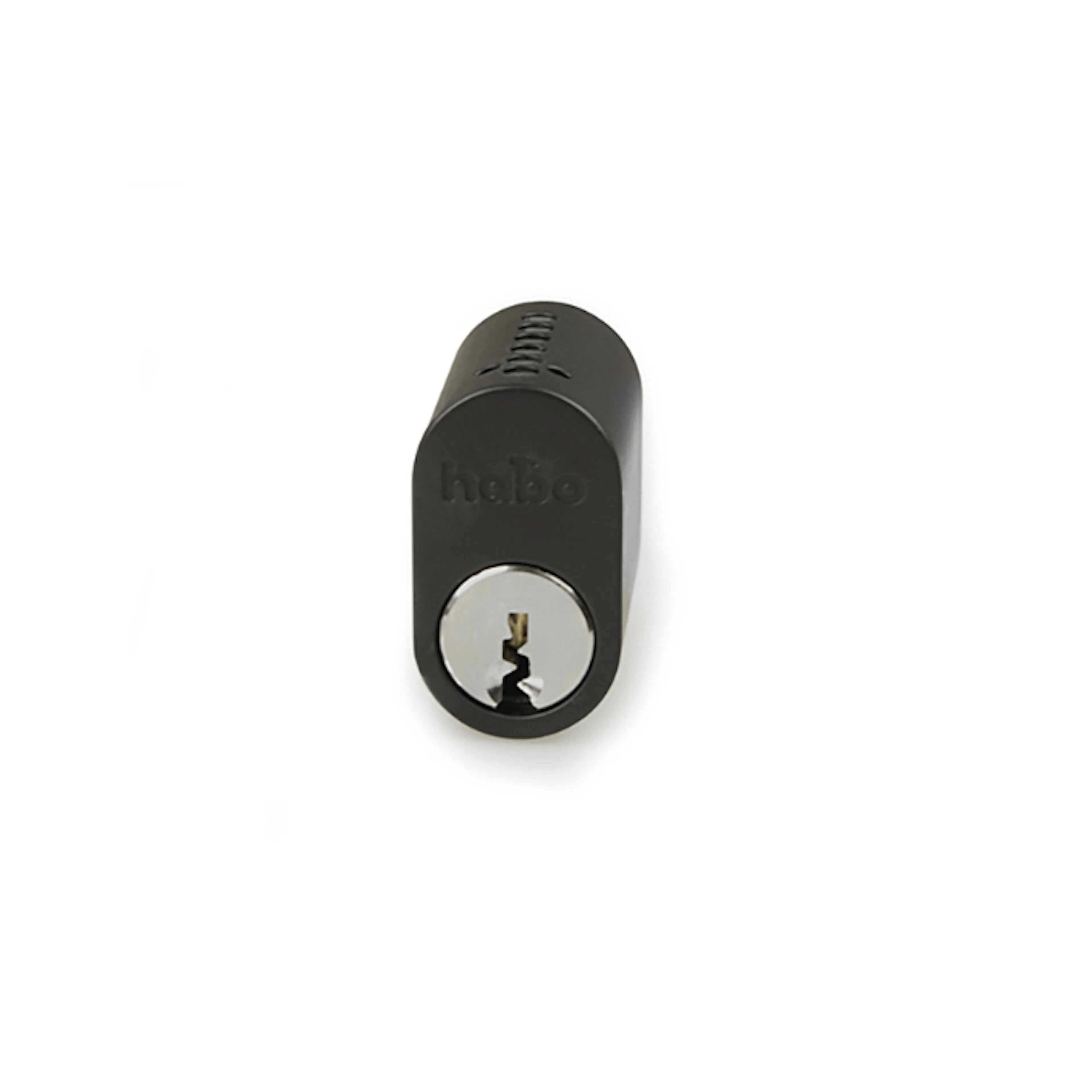 Låscylinder Habo Svart 6-stift Oval 2-pack för Ytterdörr