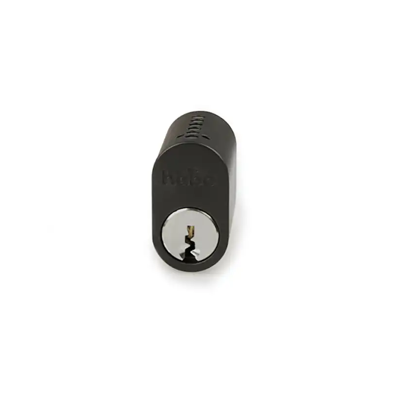Låscylinder Habo Svart 6-stift Oval 2-pack för Ytterdörr