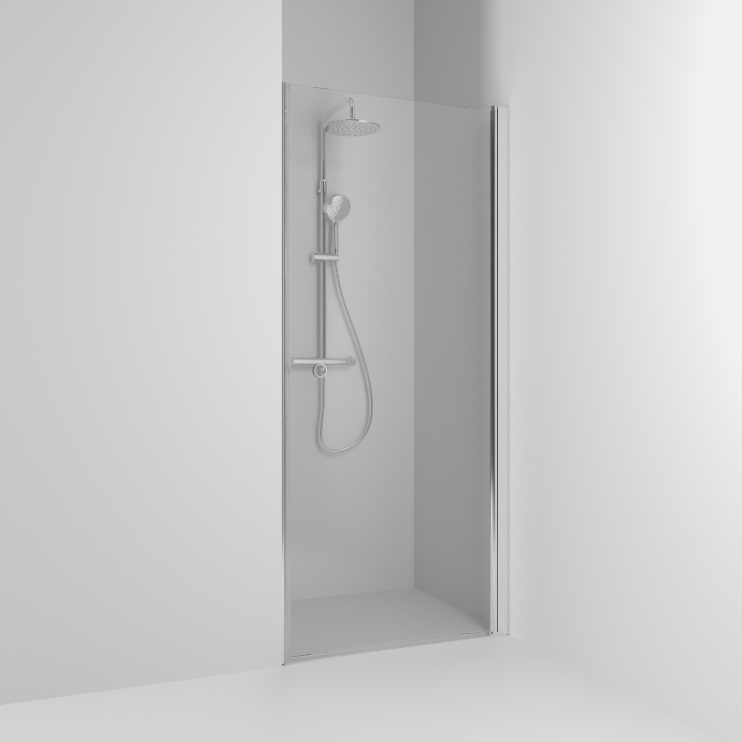Enisch Rak Skoga HG Bl/Kl 80 Profil: Alu blank, Klarglas, 763x1980 mm
