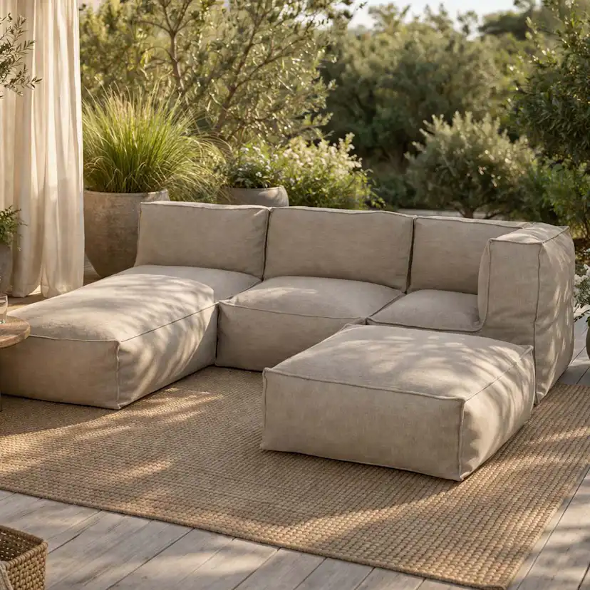 Loungefåtölj Jabo Visby Olefin Hörn 95x95x80cm