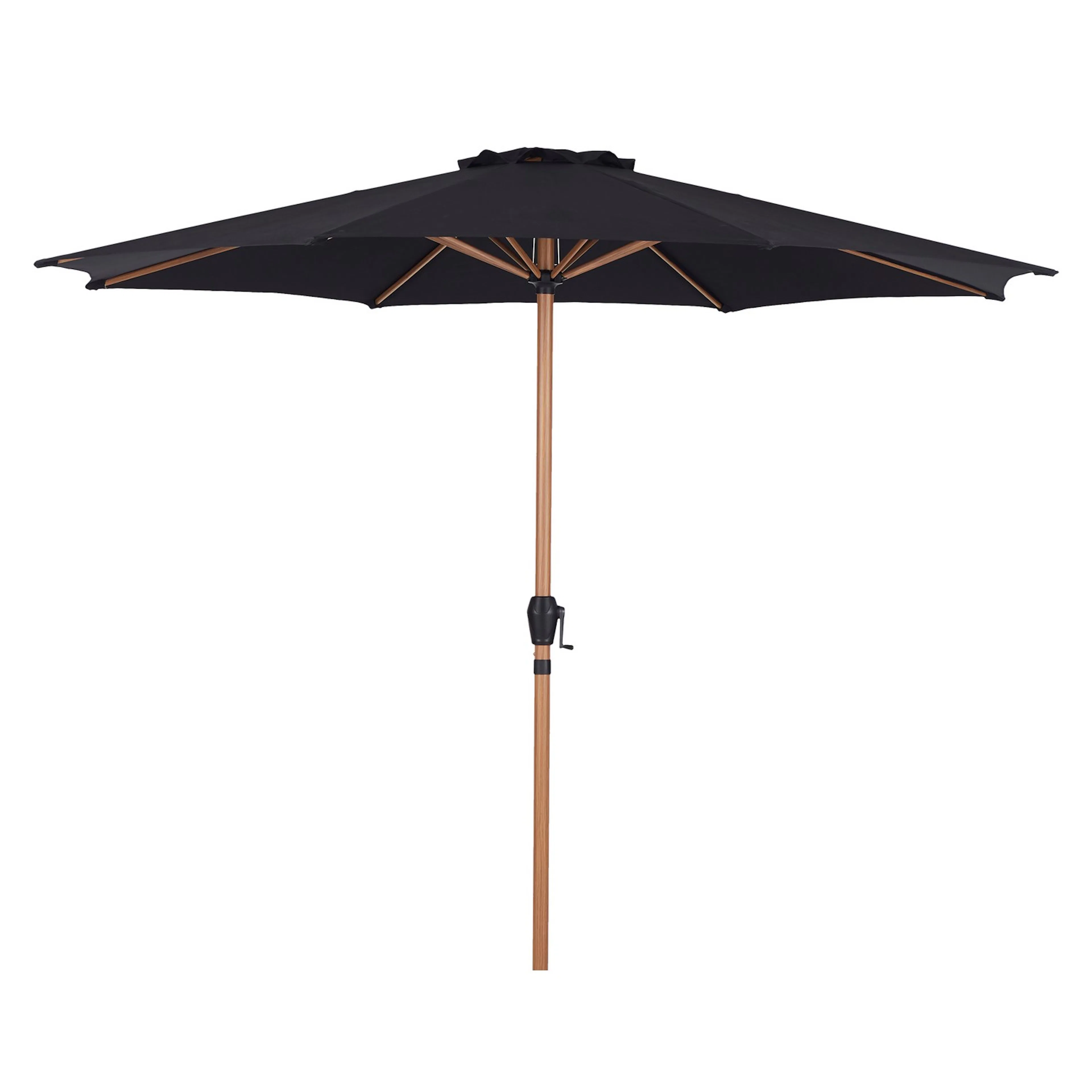 UMBRELLA W/CRANK Ø3M (48861) Teak/Svart