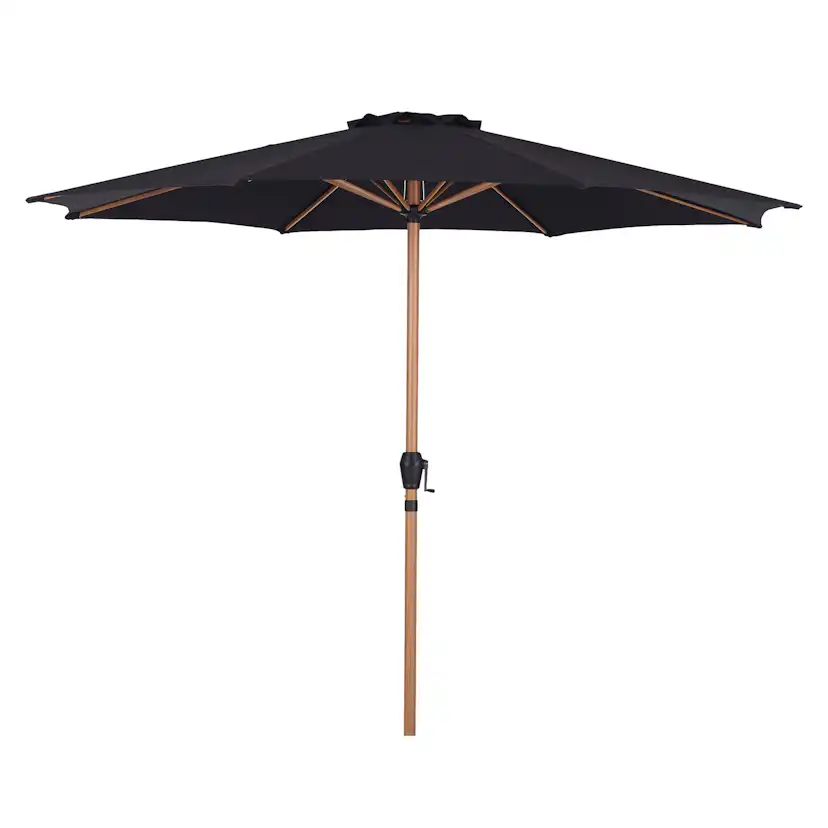UMBRELLA W/CRANK Ø3M (48861) Teak/Svart