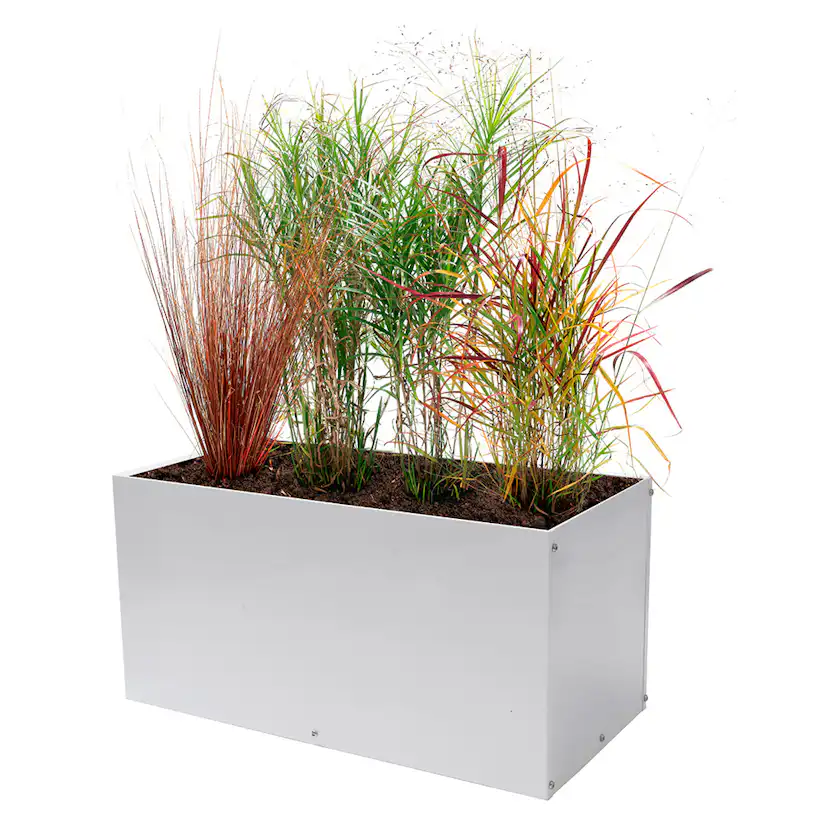 Vit kruka 80x40x40 cm 80x40x40 cm, vit
