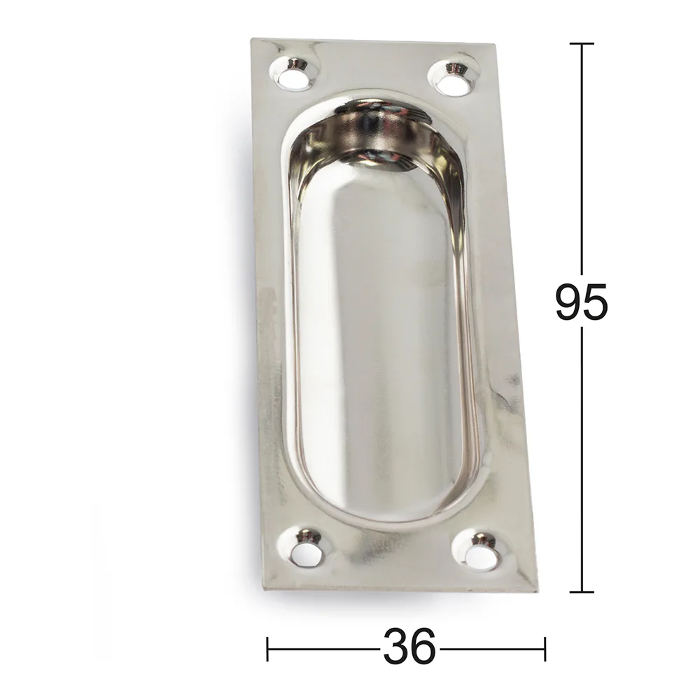 Skjutdörrshandtag 7100 Nickel Nickel