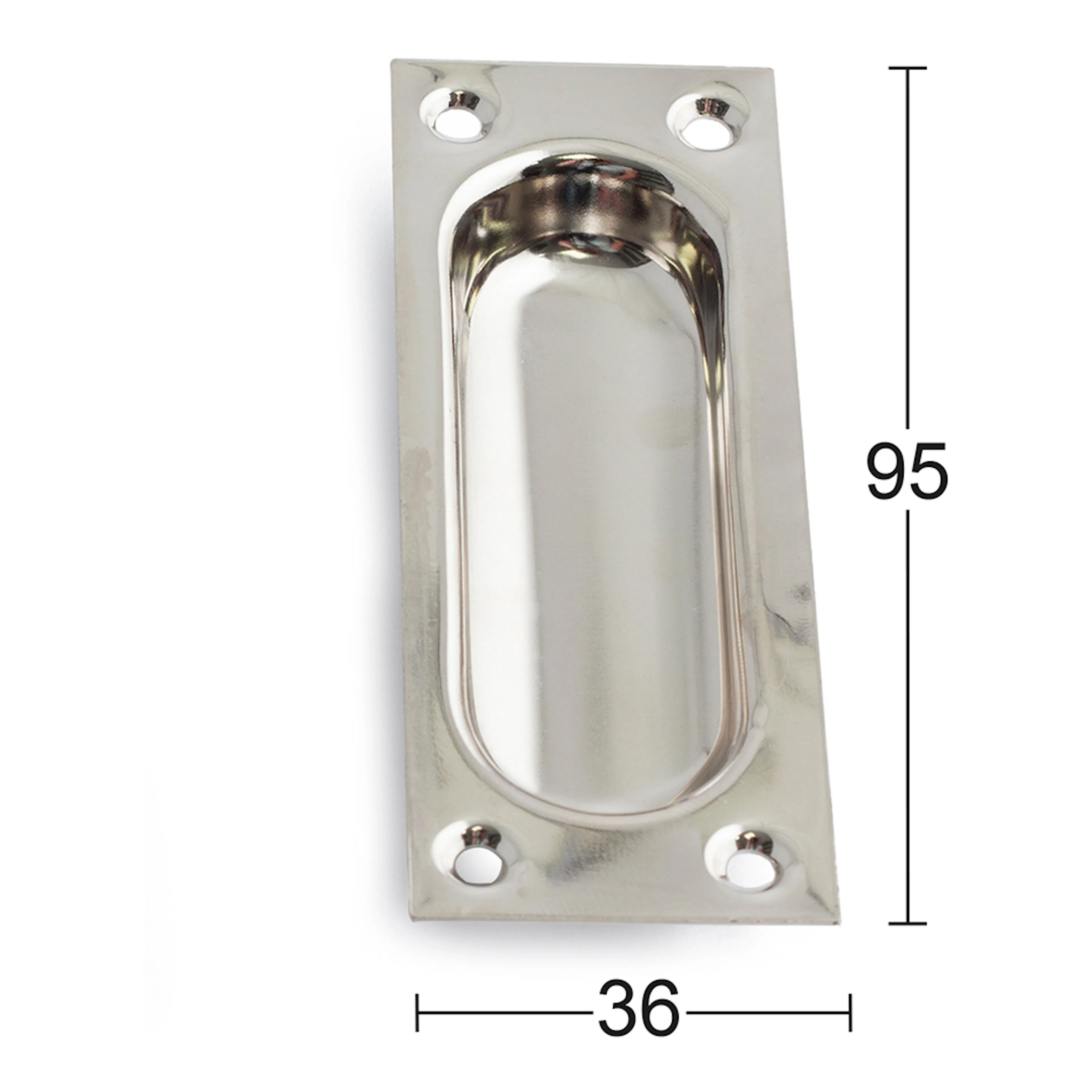 Skjutdörrshandtag 7100 Nickel Nickel