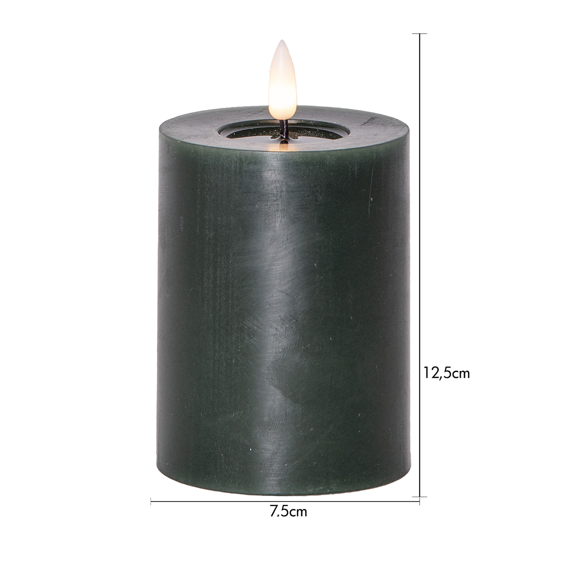 LED-Blockljus Star Trading Flamme Flow 12,5 cm