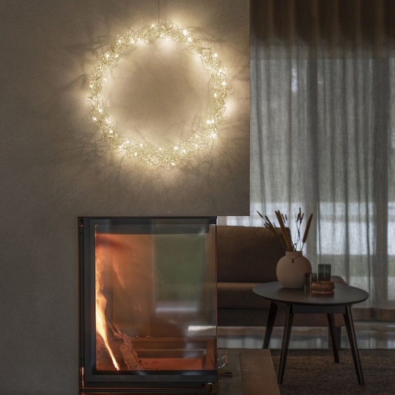Krans silver, 45 cm 40 LED Silver