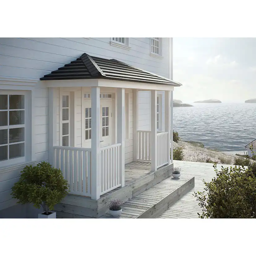 Monteringslist grundmålad 2400x65x20 Vit