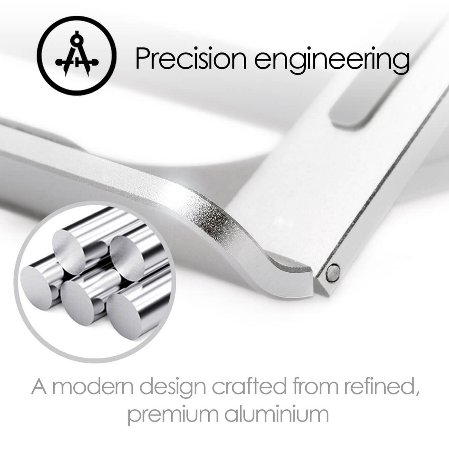 Laptopställ Desire2 Supreme Lite Portable 6 Olika Höjder Silver