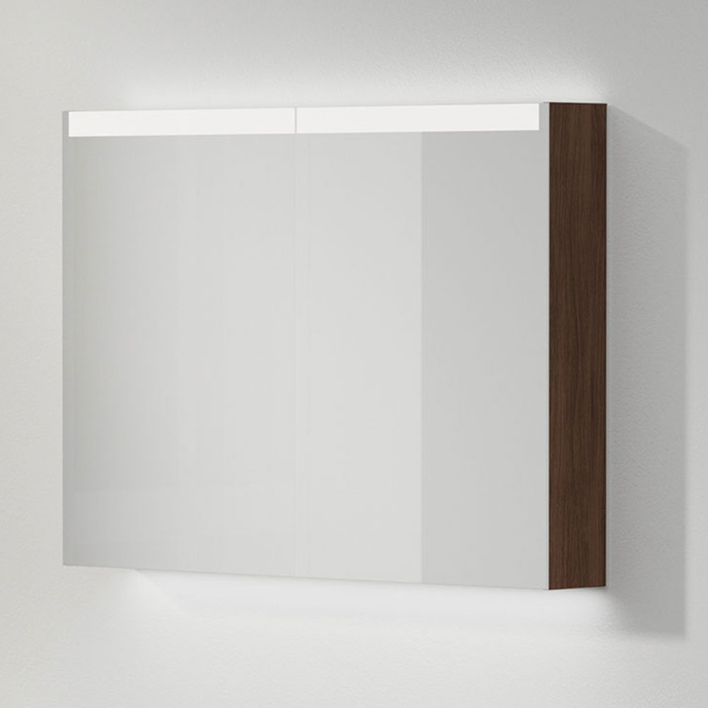 Spegelskåp Stage Plus 100, Dark Oak, 2 Luckor,1000x720x140 Bredd: 1000 mm, Dark Oak, Dubbla luckor