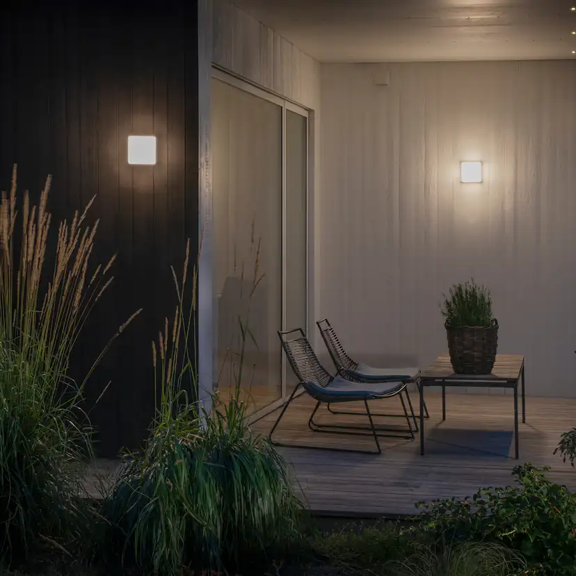 Vägglykta Gnosjö Konstsmide Cesena 10W High Power LED med Skymningsrelä