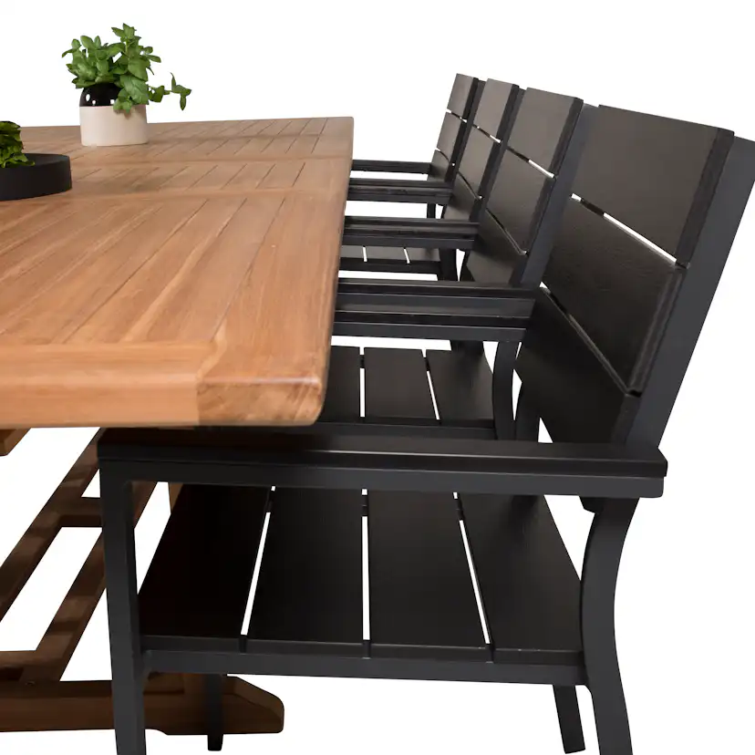 Matgrupp Venture Home Kiara 195/295 med 8 Lova Stolar
