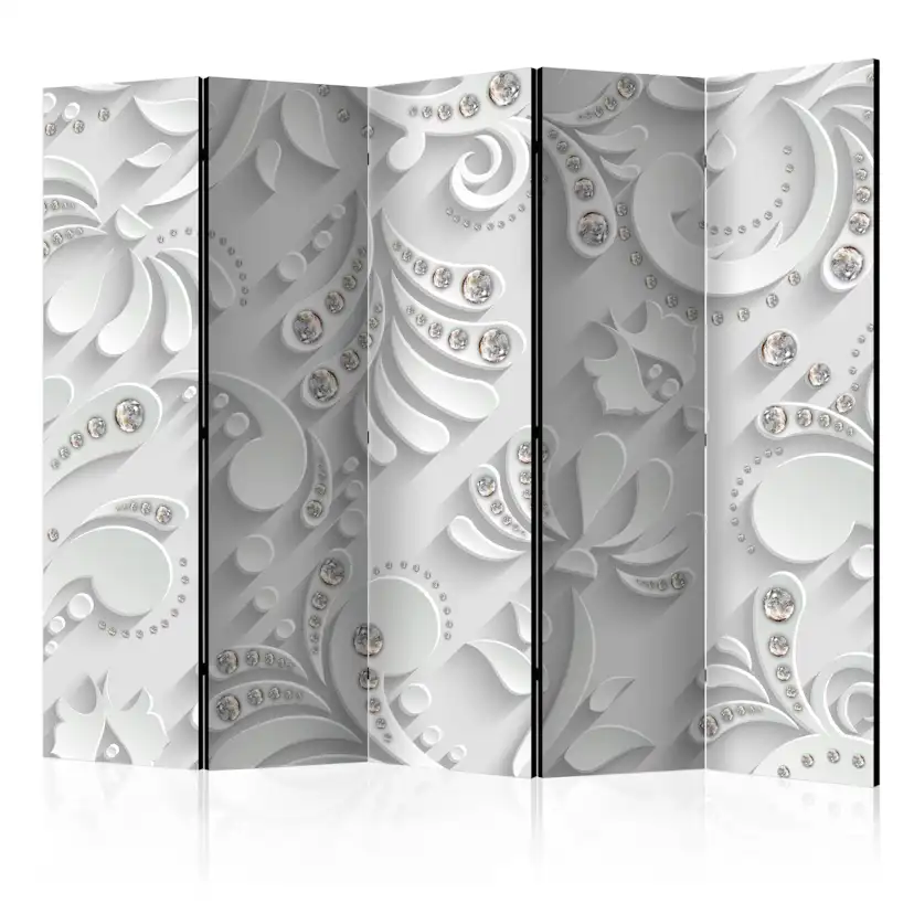 Rumsavdelare Skärmvägg Arkiio Flowers with Crystals II 225x172 cm