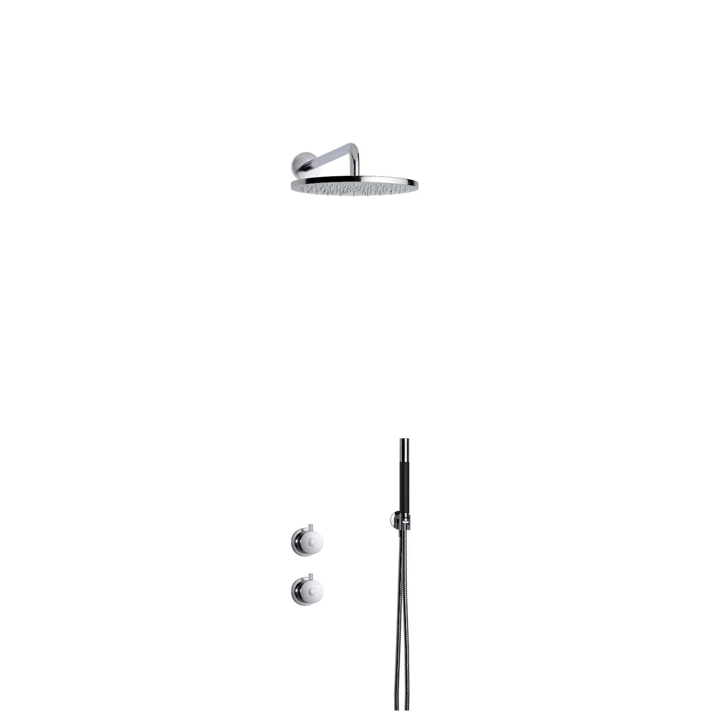 Takduschset Tapwell BOX7268 Round ED2 för Inbyggnad xKrom