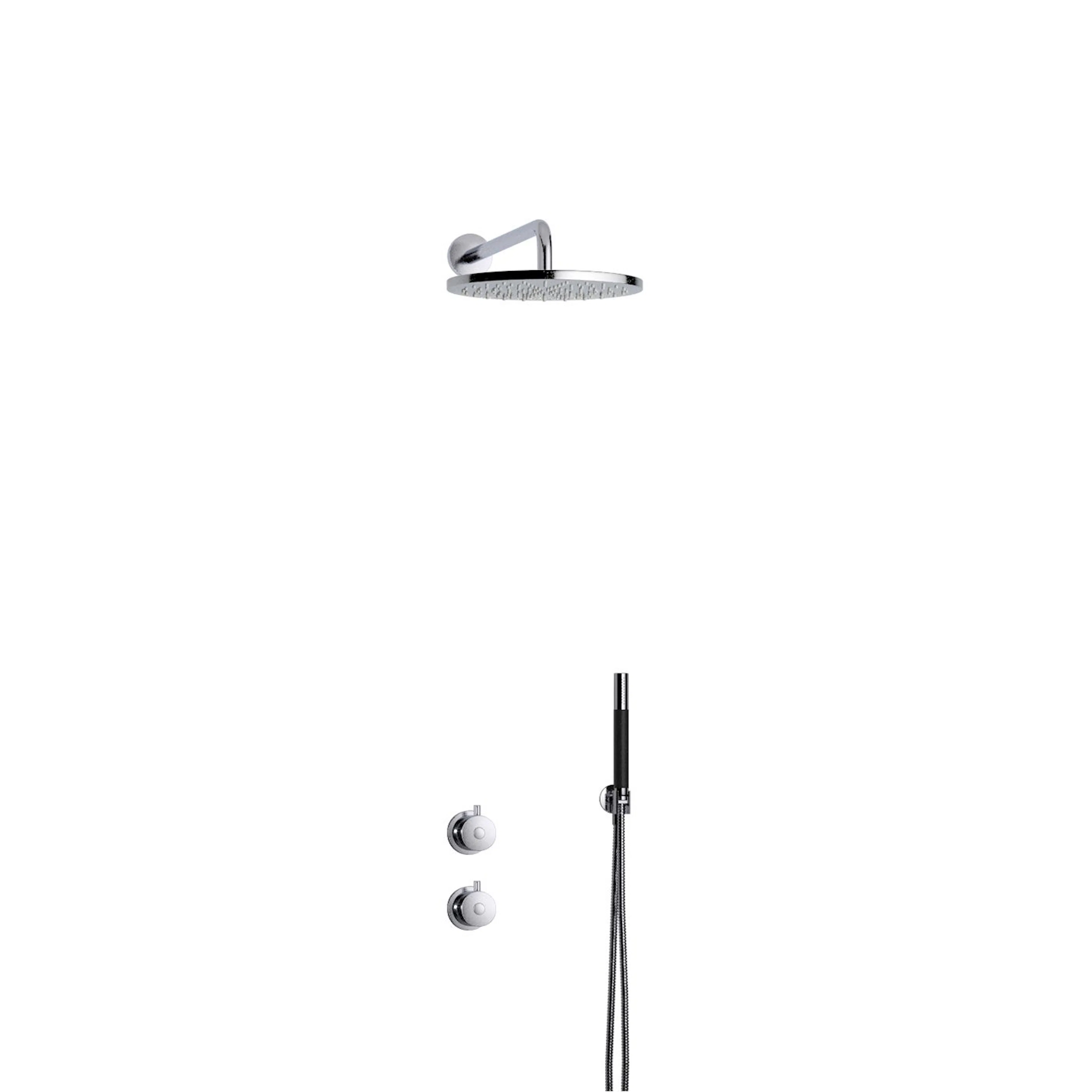 Takduschset Tapwell BOX7268 Round ED2 för Inbyggnad xKrom
