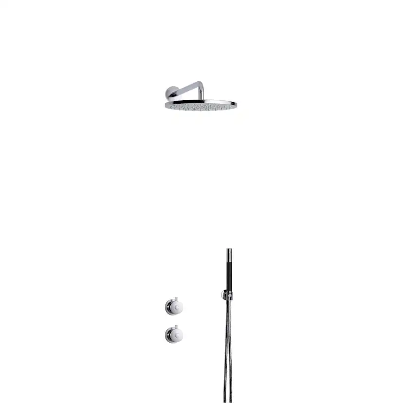 Takduschset Tapwell BOX7268 Round ED2 för Inbyggnad
