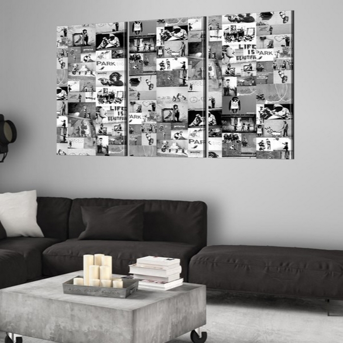 Tavla Arkiio Banksy Graffiti Collage III