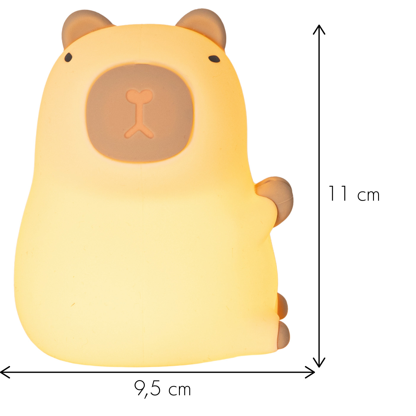 LED-Nattlampa Star Trading Functional Capybara USB