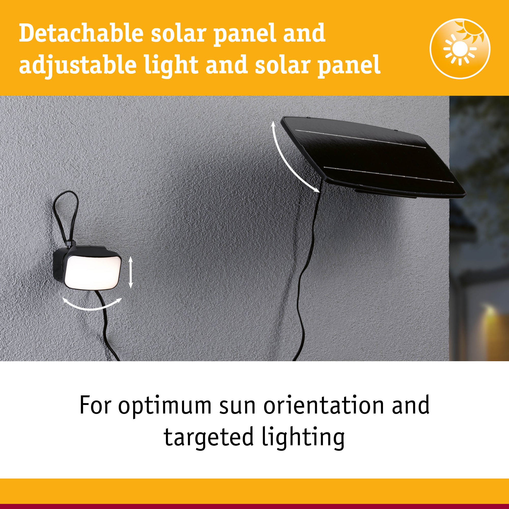 Fasadbelysning Solcell Paulmann Flotas Smart Home Zigbee 3.0 IP65