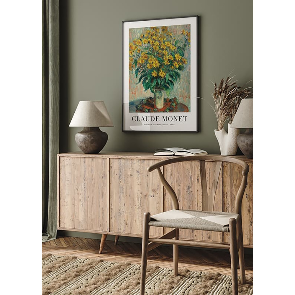 Poster Gallerix Jerusalem Artichoke Flowers 1880 By Claude Monet