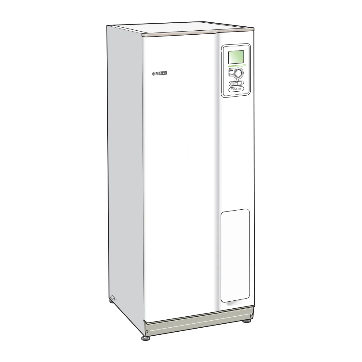 Inomhusmodul Nibe VVM 225 Elpanna med Styrsystem