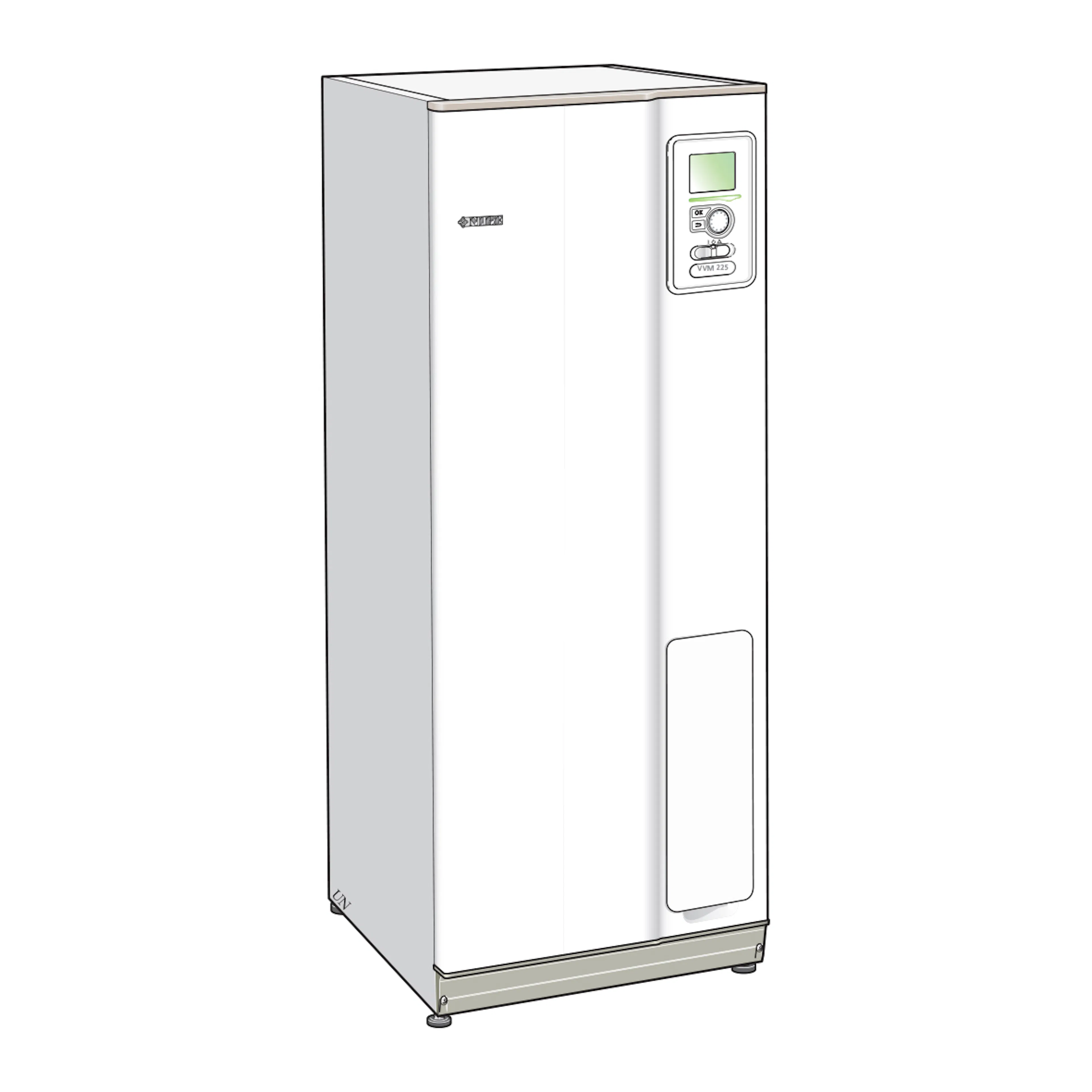 Inomhusmodul Nibe VVM 225 Elpanna med Styrsystem
