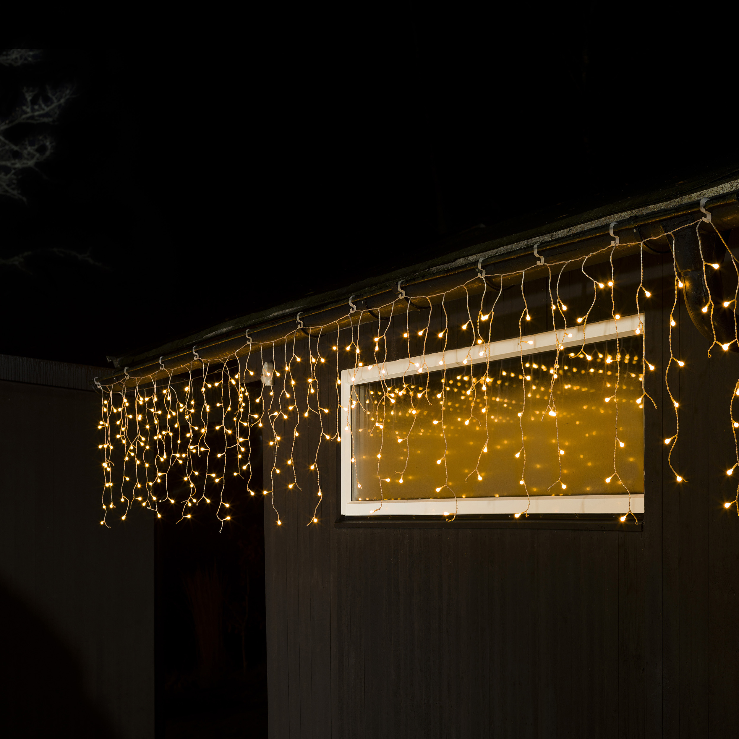 Istappsslinga 400 cherry LED 400L, Varmvit