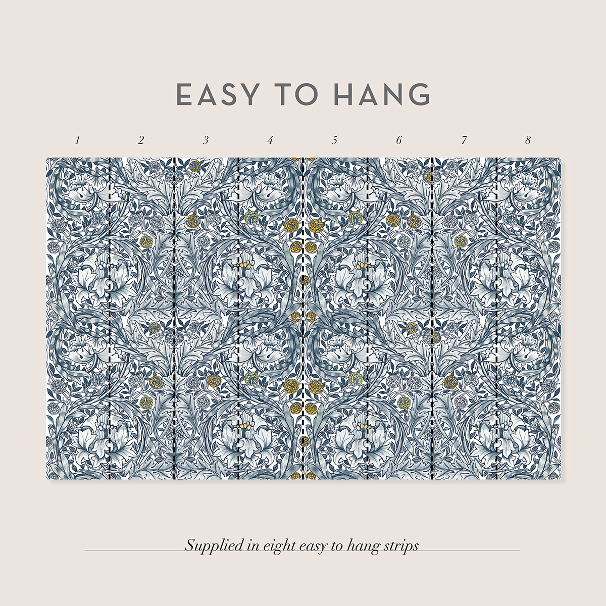 Fototapet William Morris At Home African Marigold Blue