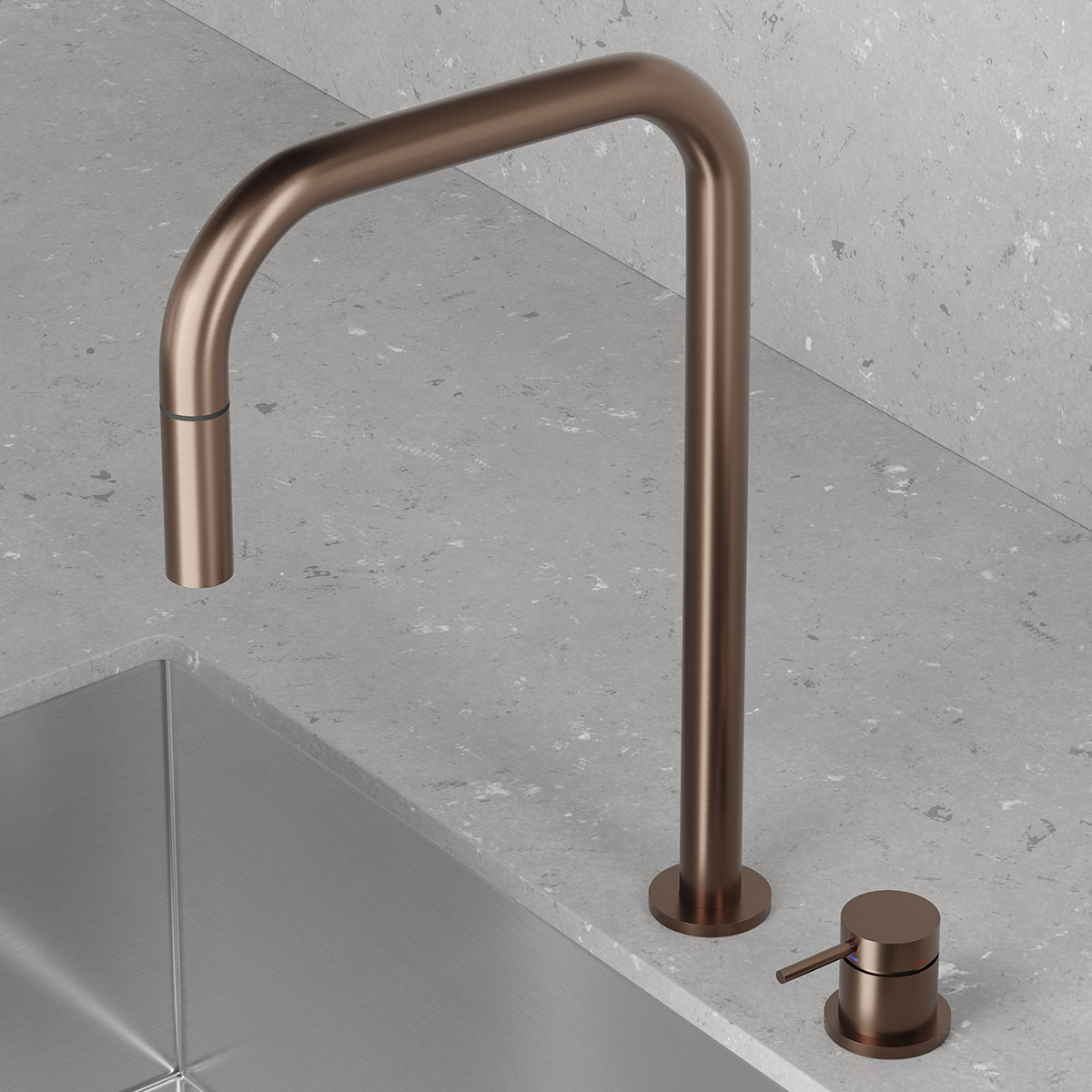 Köksblandare Scandtap Harmonized K2P Square