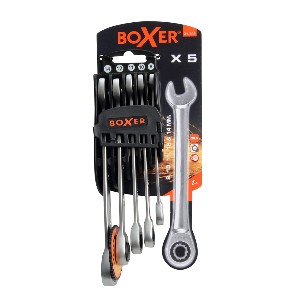 Spärringnyckelsats Boxer 5 st