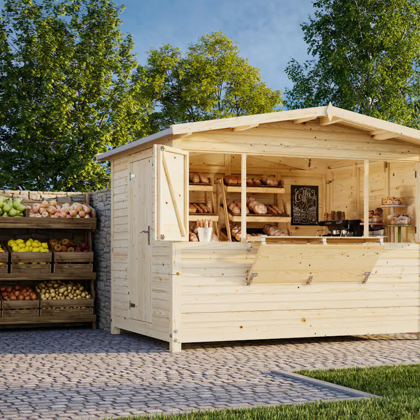 Kiosk Palmako Marian 6,8 m2 Hopfällbar