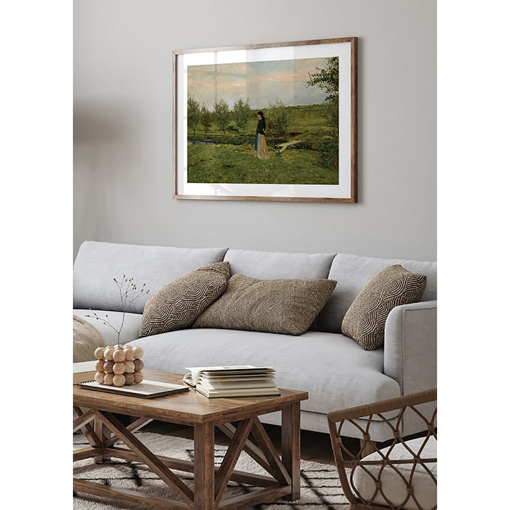 Poster Gallerix Evening At Pipping By Erik Werenskiold