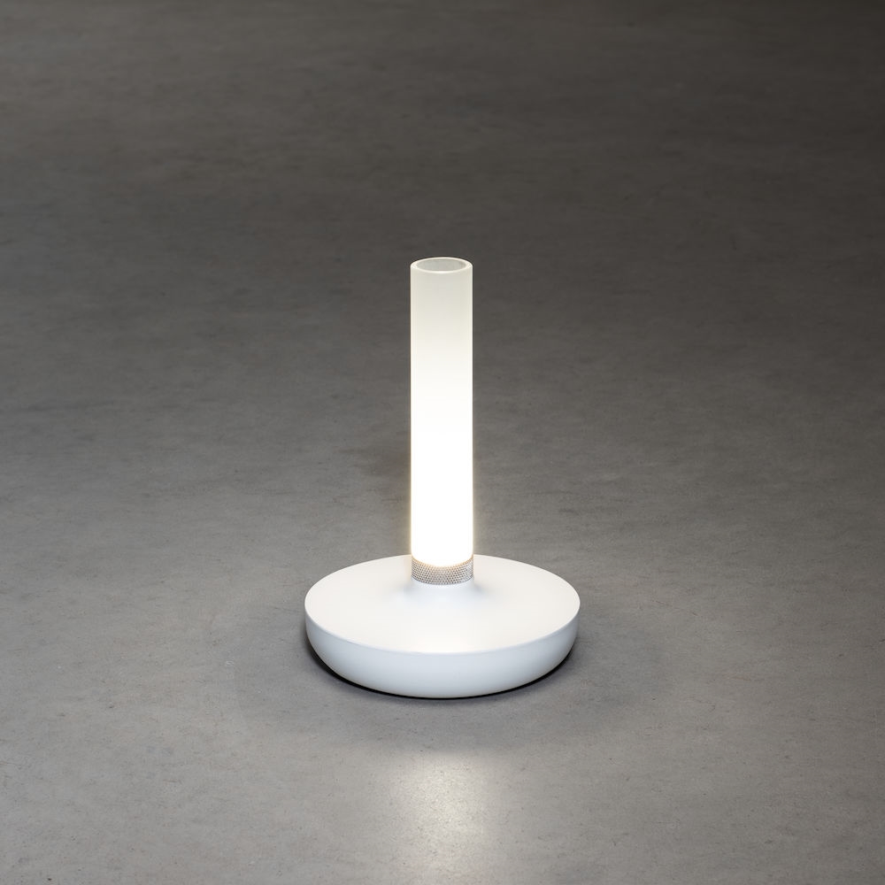 Biarritz bordslampa vit USB Vit