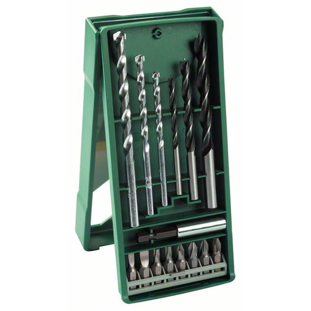 Borr-/bitsset Bosch Power Tools 15-delars Mini-X-Line