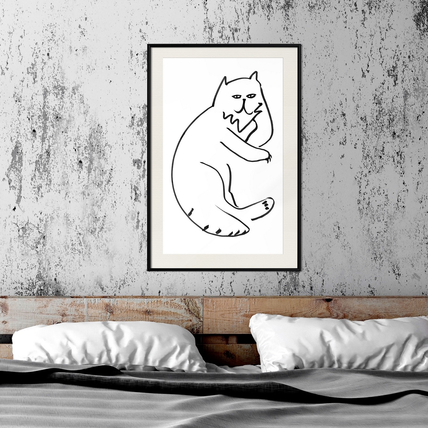 Poster Artgeist Affisch Cat Relaxing