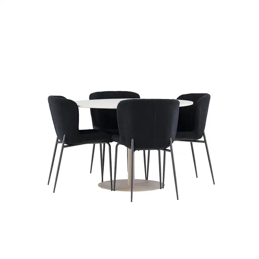 Matgrupp Venture Home Lycke Ø110 med 4 st Modesto Stolar