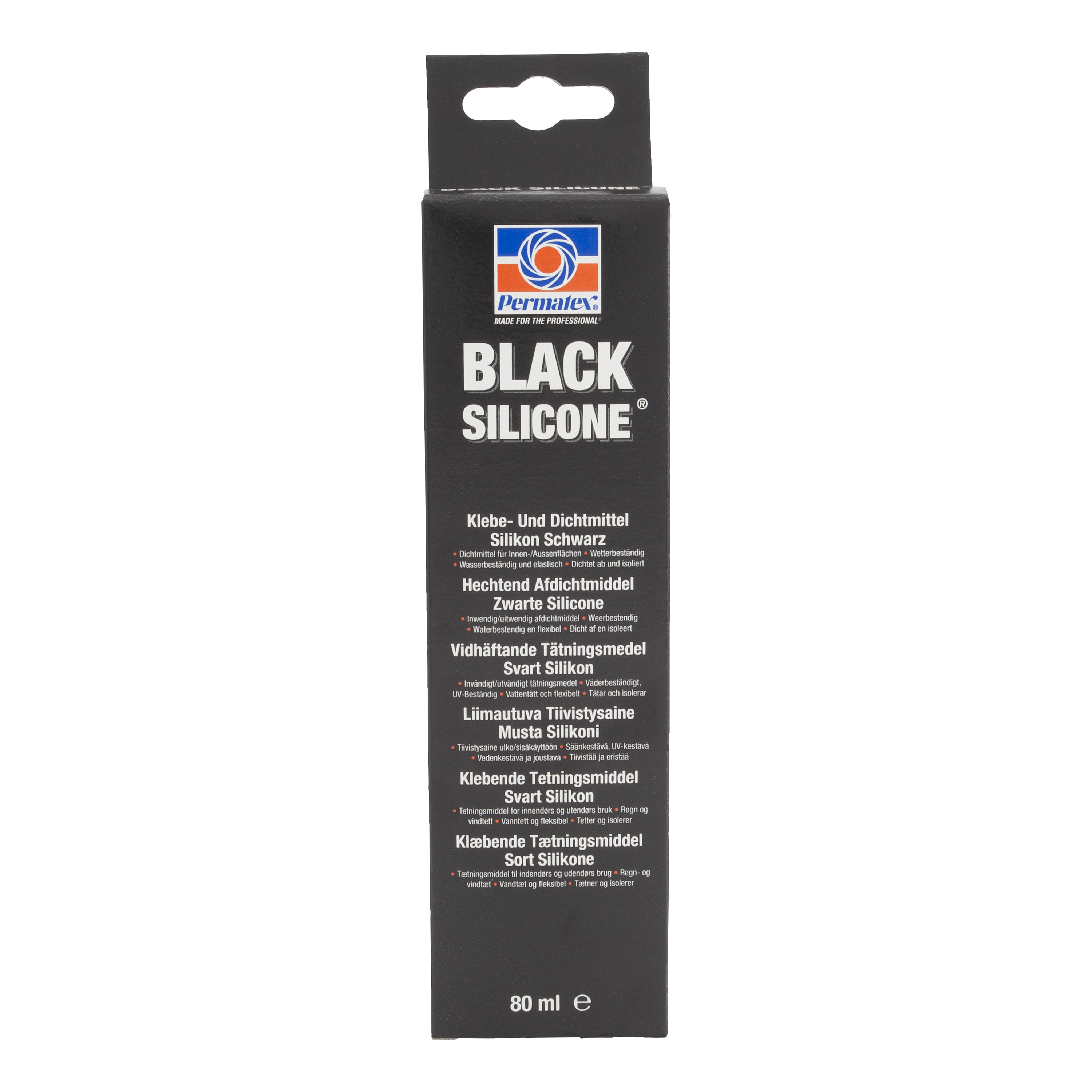 Packning Permatex Svart RTV Silikon 80ml