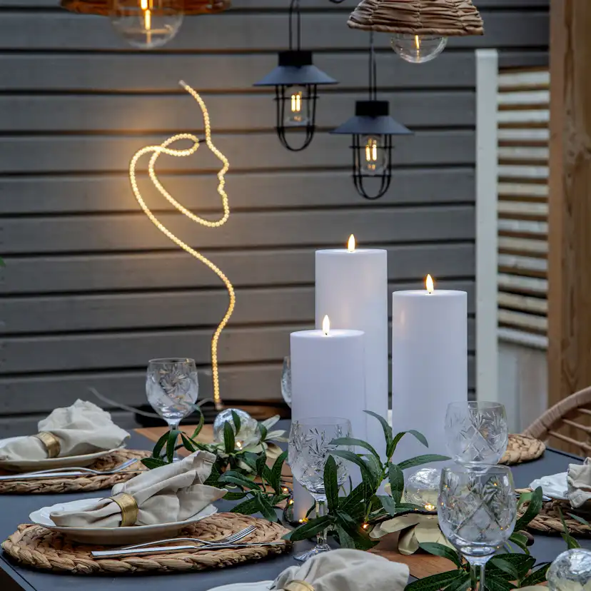 LEDLjus Flamme Rak H: 275 mm