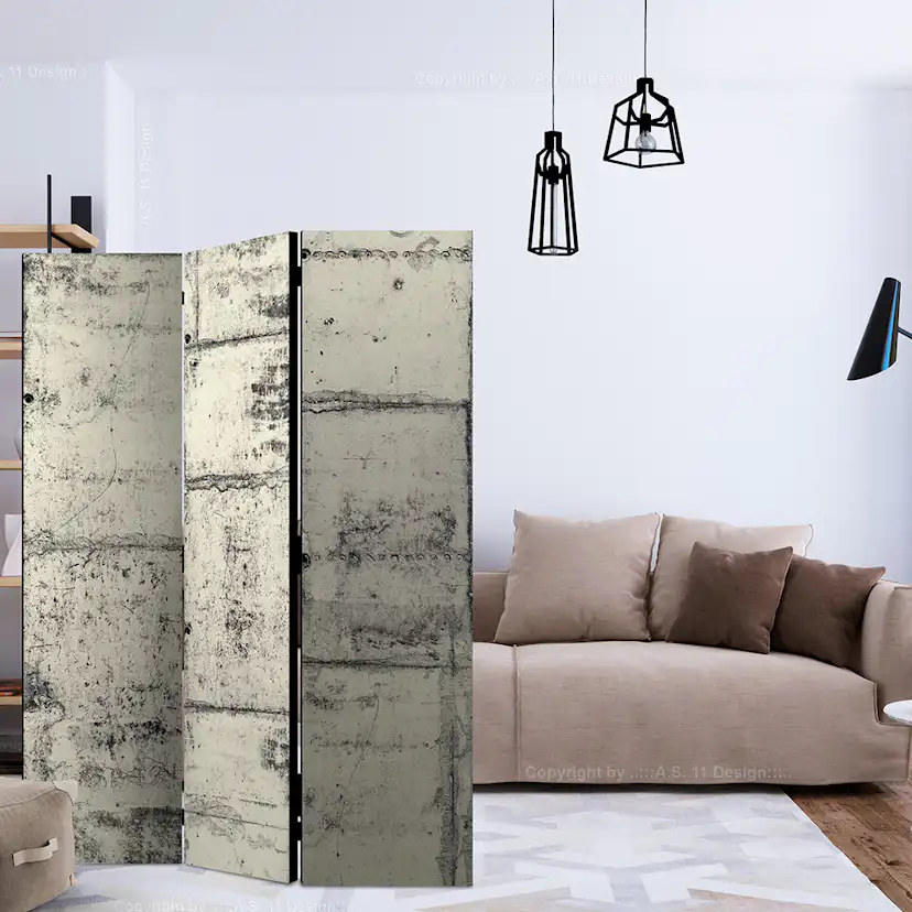 Rumsavdelare Skärmvägg Arkiio Love The Concrete 135x172 cm