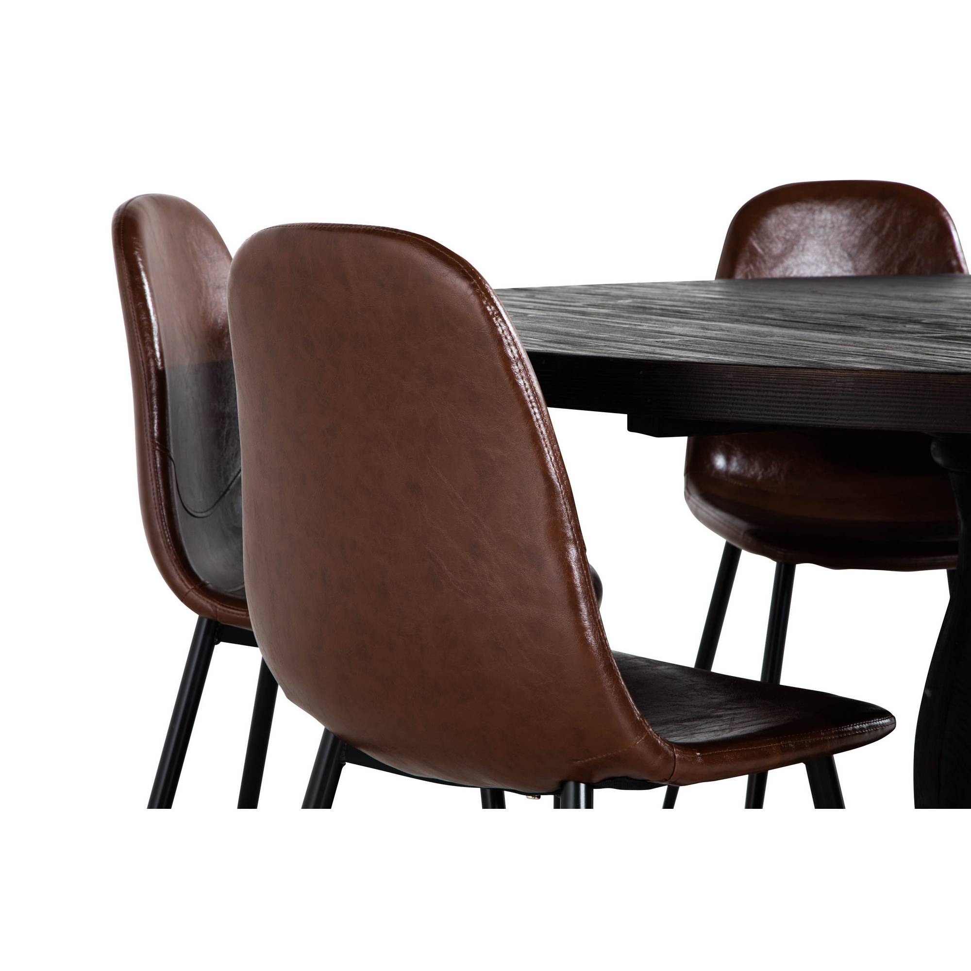 Matgrupp Bloomington Dijon Runt Matbord 150 cm med 6 Nibe Matstol