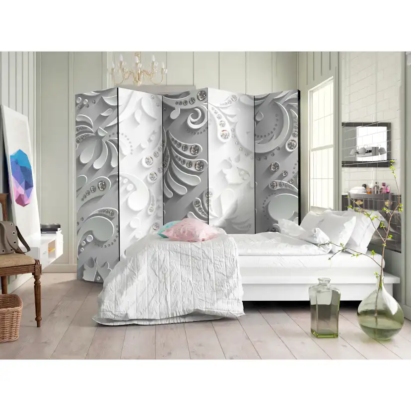 Rumsavdelare Skärmvägg Arkiio Flowers in Crystals II 225x172 cm