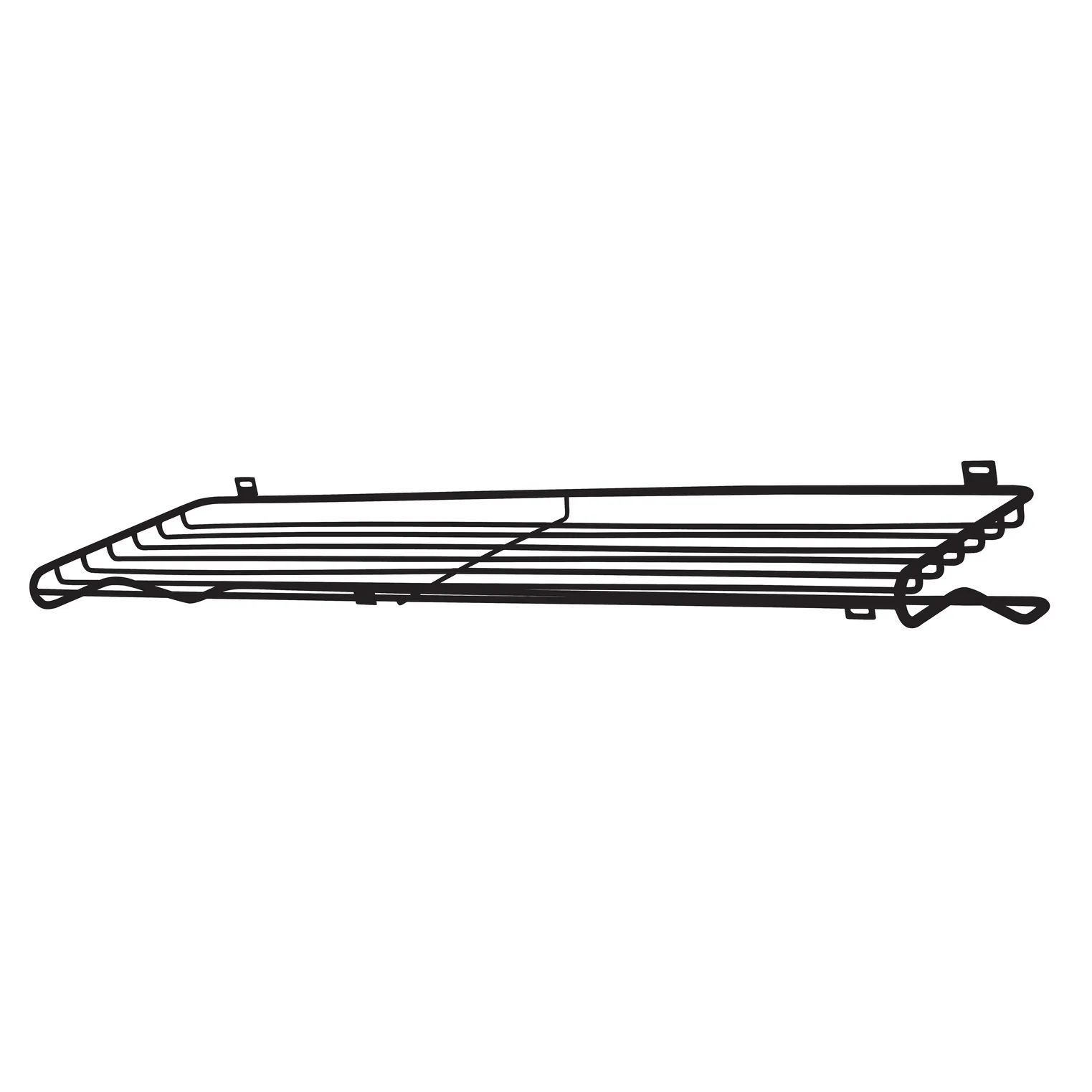 Shoe Shelf L black Svart