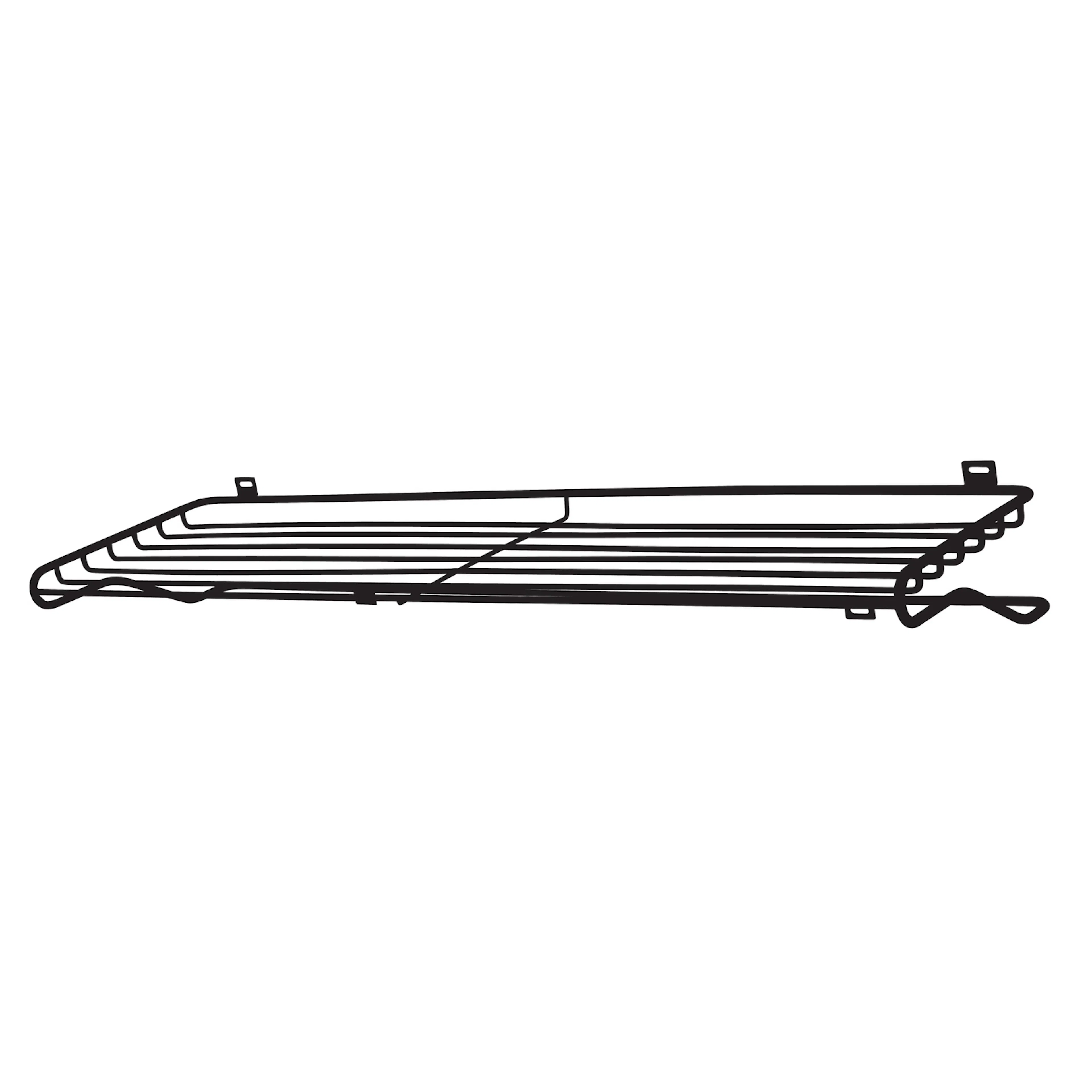 Shoe Shelf L black Svart