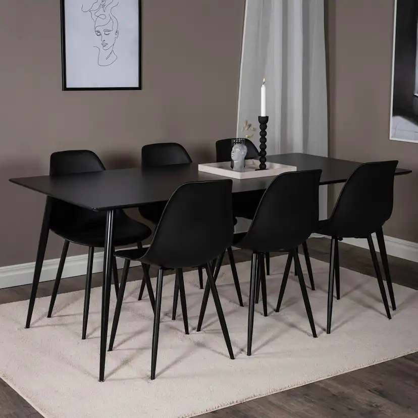 Matgrupp Venture Home Silvia med 6 Pop Stolar