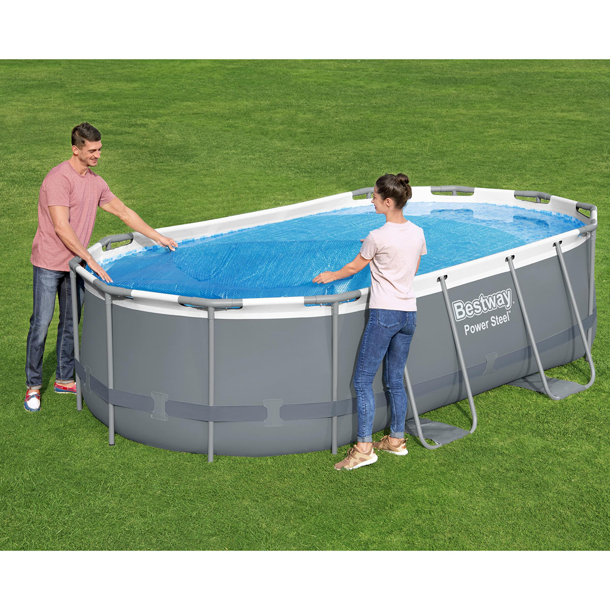 Poolöverdrag Bestway Till Oval Ovanmarkpool