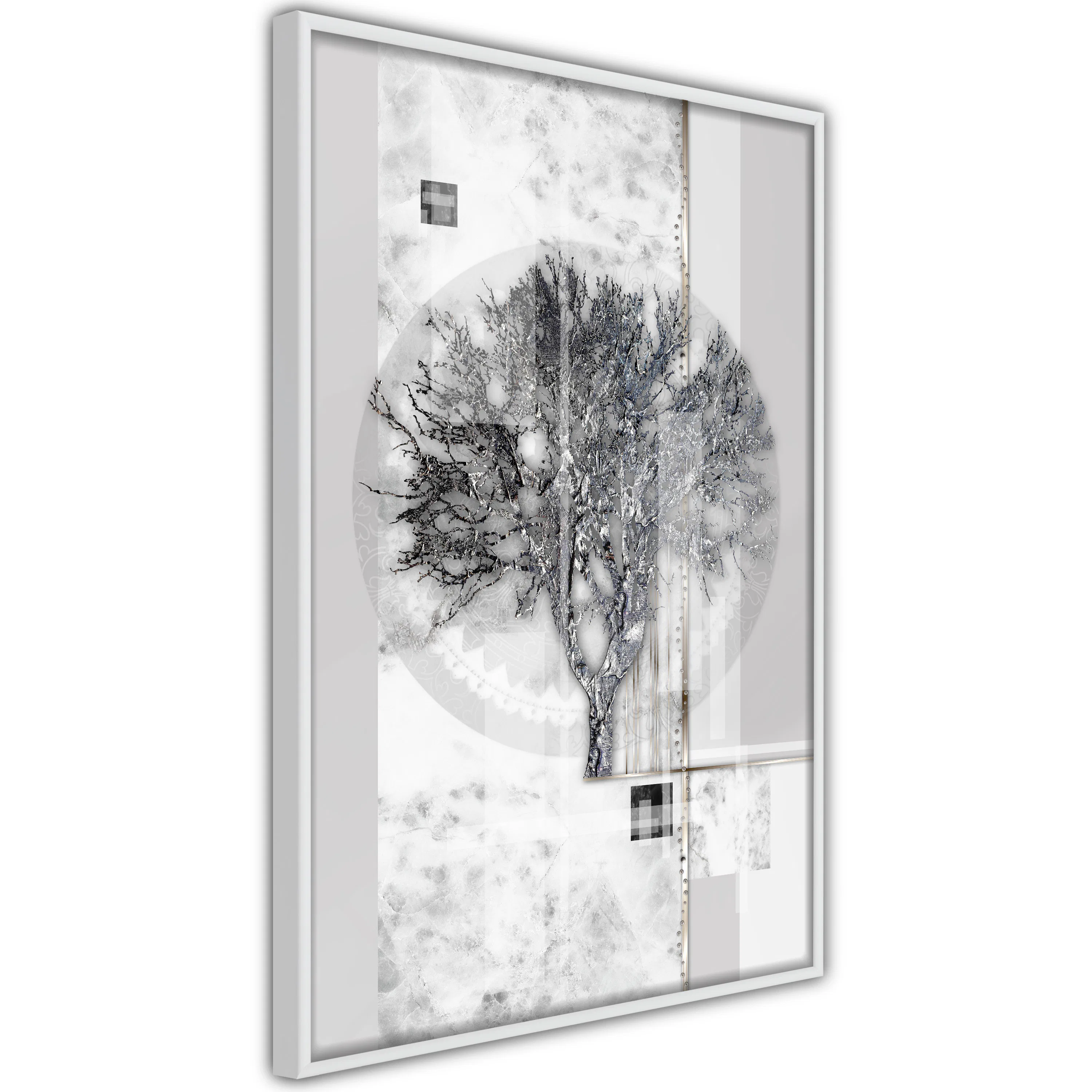 Poster Artgeist Affisch Silver Tree