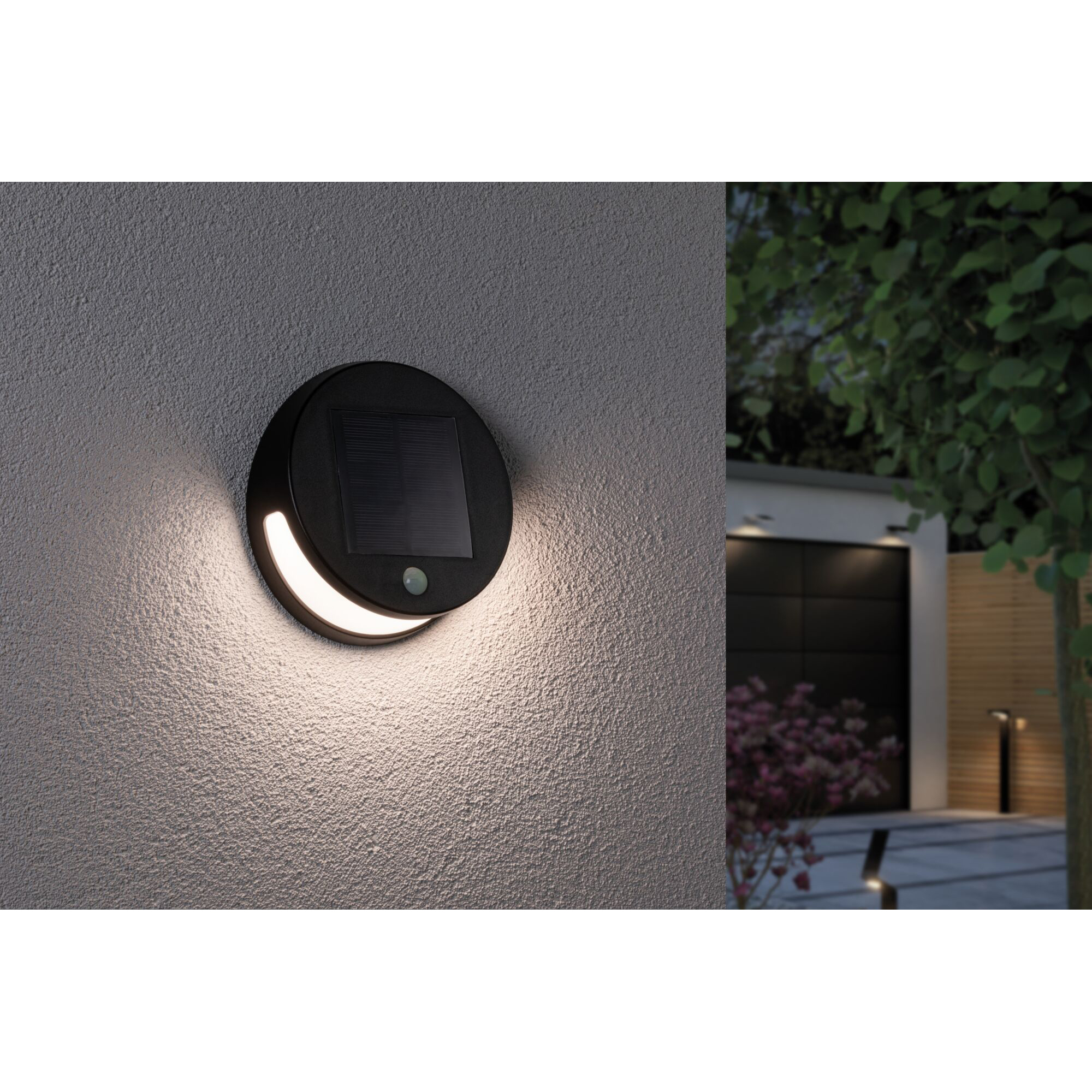 Fasadbelysning Solcell Paulmann Helena LED med Rörelsesensor IP44